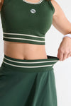 Conjunto falda verde esmeralda