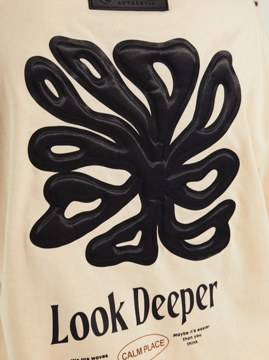Camiseta Oversized  deeper beige