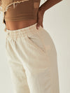 Jogger pantalón cargo lino
