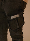 Men's jogger pantalón cargo jaspeado