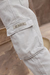 Men's jogger pantalón cargo gris