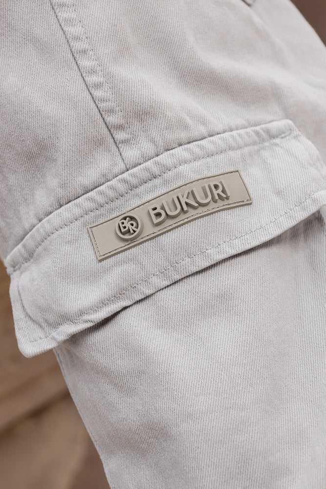 Men's jogger pantalón cargo gris