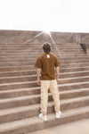 Men's jogger pantalón cargo kaki