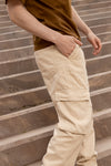 Men's jogger pantalón cargo kaki