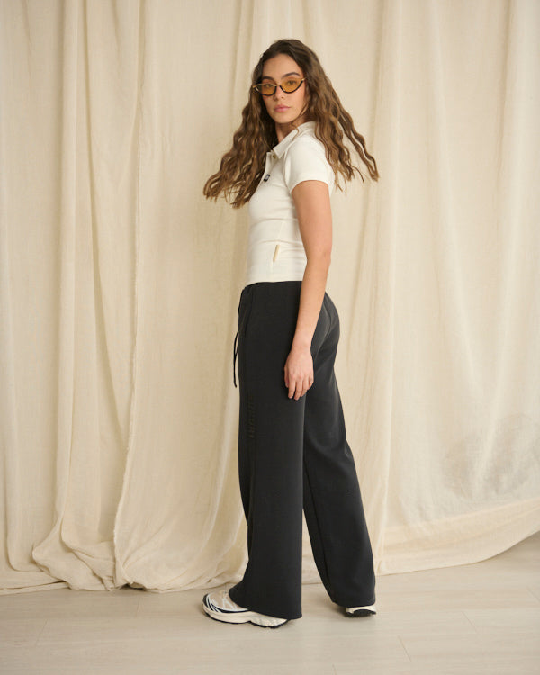 JOGGER PANTALÓN BOTA RECTA NEGRO