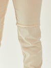 Jogger pantalón textura lino