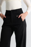 Pantalón dama bota recta negro