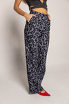 pantalon animal print grises
