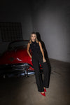 pantalon correa cuero