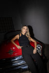 pantalon correa cuero