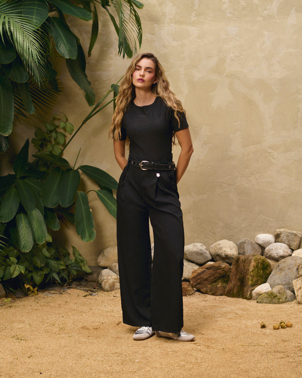 PANTALÓN CLÁSICO ESTILO EUROPEO NEGRO
