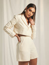 Short lineas laterales beige