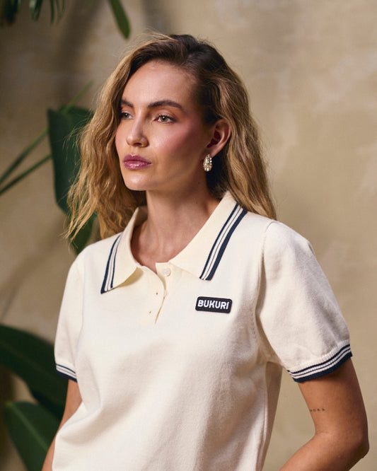 tipo polo lineas laterales blanca (pre order)